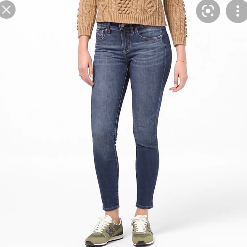 J Crew High Rise Curvy Toothpick jeans